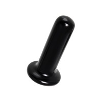 Стеклянный мини-вибратор Sexus Glass, стекло, черный, 10 см