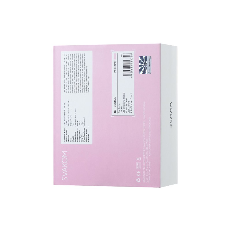 Мини-вибратор Svakom Cookie, подвижные тентакли, розовый, 9,6 см