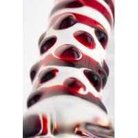 Двусторонний фаллоимитатор Sexus Glass, стекло, прозрачный, 21 см
