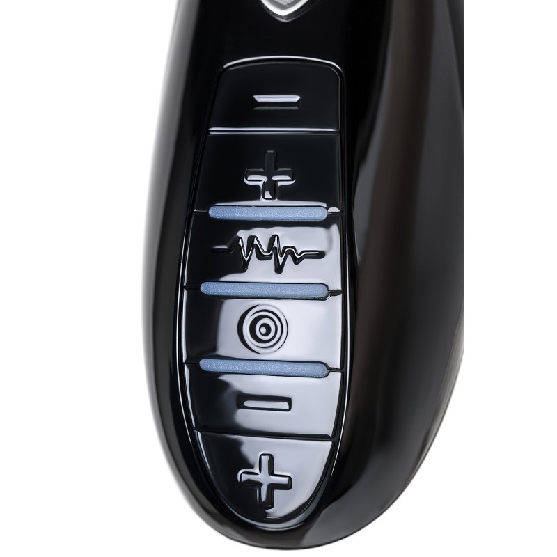 Вибратор Mystim Electric Eric силиконовый с электростимуляцией, черный, 27 см