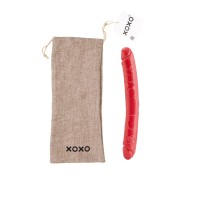 Мешочек XOXO, текстиль, коричневый, 34*14,5 см