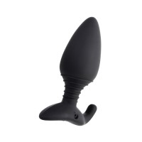 Анальная втулка LOVENSE Hush (L), силикон, черная, 12,1 см