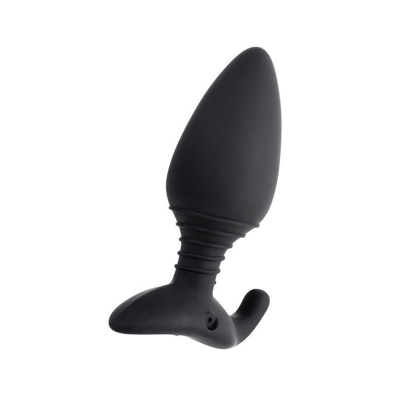Анальная втулка LOVENSE Hush (L), силикон, черная, 12,1 см