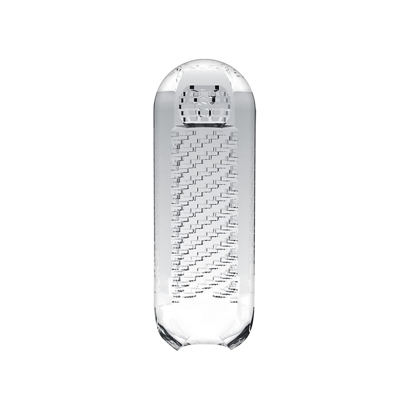 Нереалистичный мастурбатор TENGA SPINNER  PIXEL SPECIAL SOFT, TPE, голубой, 14 см