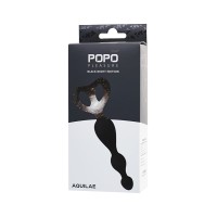 Анальная втулка POPO Pleasure by TOYFA Aquilae, водонепроницаемая, силикон, черная, 18 см, Ø 3 см