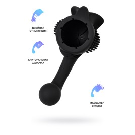 Сменная насадка женская для Domi 2, силикон, черный, 12.9 см