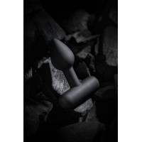 Анальная втулка Erotist SHAFT, силикон, черный, 6,9 см