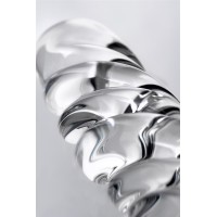 Двусторонний фаллоимитатор Sexus Glass, стекло, прозрачный, 16 см
