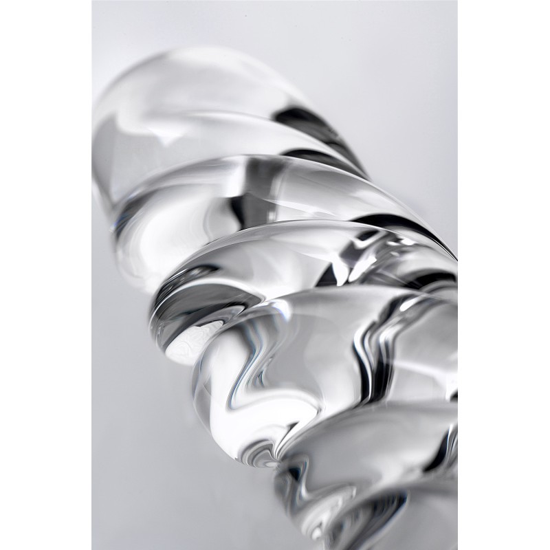 Двусторонний фаллоимитатор Sexus Glass, стекло, прозрачный, 16 см