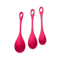 Набор вагинальных шариков Satisfyer YONI, силикон, красный, Ø 2 см.