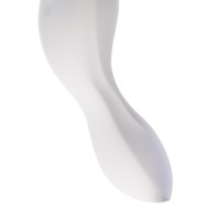 Вакуумный стимулятор клитора с вибрацией Satisfyer Curvy Trinity 5 Connect App, белый, 16,5 см
