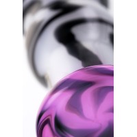 Анальная втулка Sexus Glass, стекло, белый, 12,5 см, Ø 3,5 см