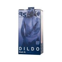Фаллоимитатор RealStick Silicone Matt B, телесный, 21,5 см