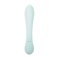 Нереалистичный вибратор Satisfyer Triple Oh, силикон, голубой, 24 см