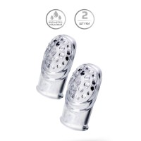 Комплект насадок на палец A-Toys by TOYFA Favi, TPE, прозрачный, 3,5 см