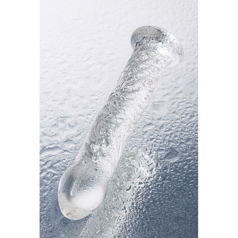 Нереалистичный фаллоимитатор Sexus Glass, стекло, прозрачный, 16,5 см