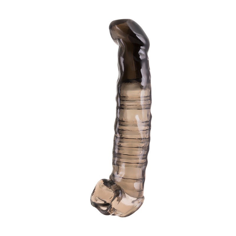 Насадка TOYFA XLover, для увеличения размера, TPE, черный, прозрачный, 22.5 см
