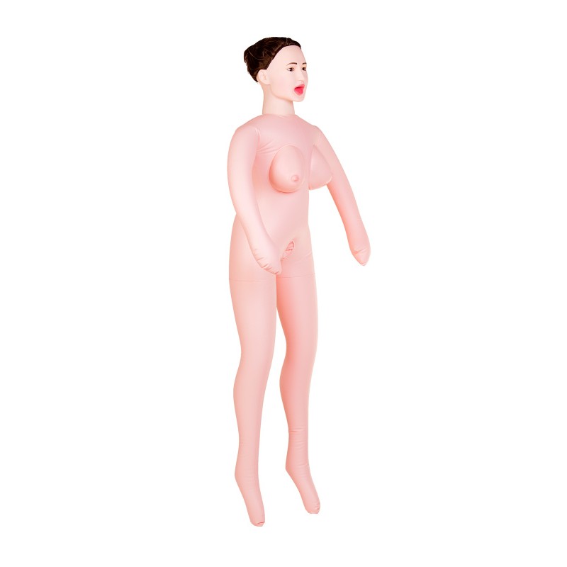 Кукла надувная Dolls-X by TOYFA Gabriella с реалистичной головой, брюнетка, с тремя отверстиями