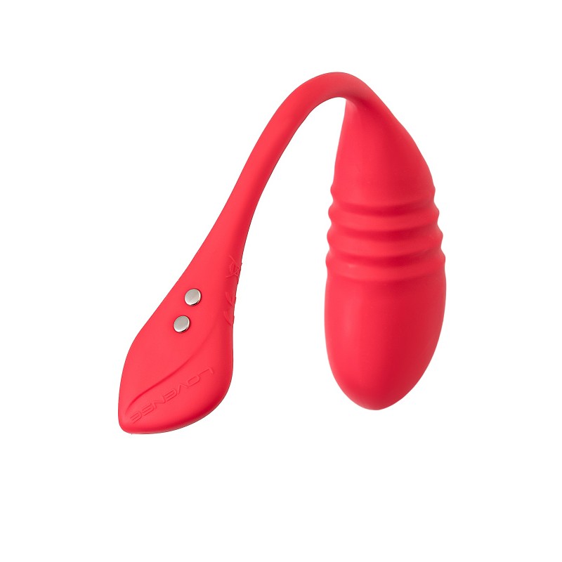 Виброяйцо LOVENSE Vulse, силикон, красный, 20,3 см