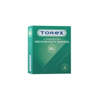Презервативы Torex, увеличенного размера, латекс, 20 см, 5,6 см, 3 шт.