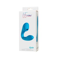Многофункциональный вибратор L'Eroina Cycla, силикон, голубой, 20 см