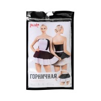 Нижняя часть костюма «Горничная», Pecado BDSM, юбка, черно-белый, 44-46