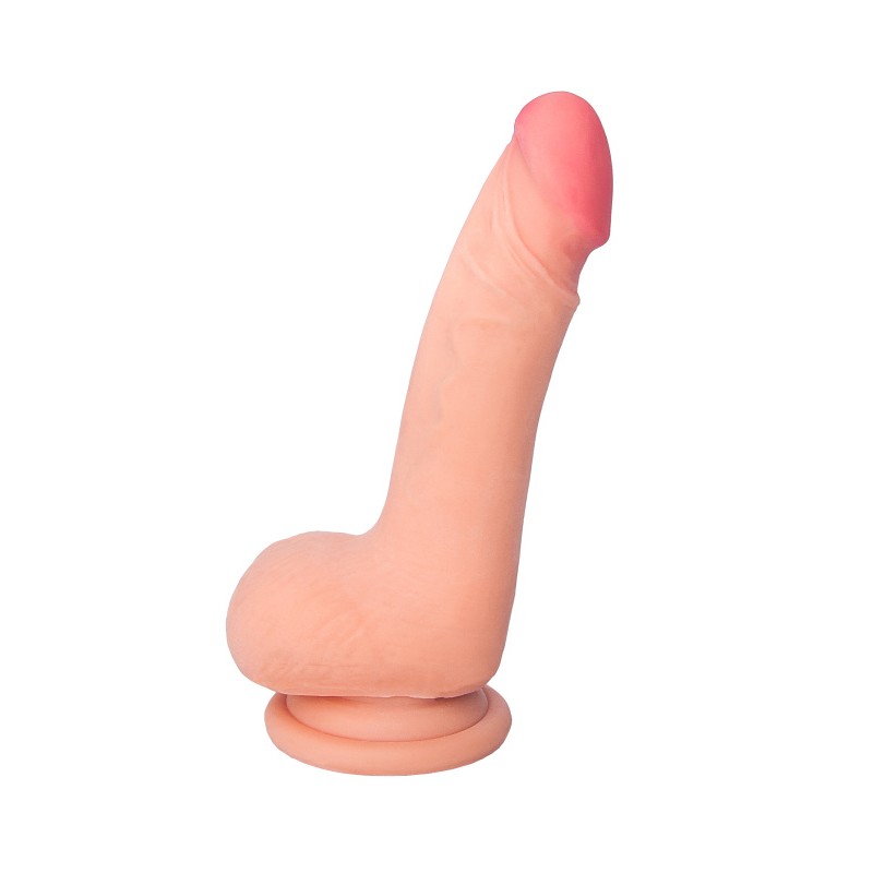 Реалистичный фаллоимитатор RealStick Elite Nathan, TPR, телесный, 18,5 см