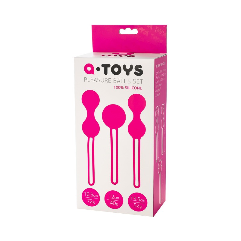 Вагинальные шарики A-Toys by TOYFA Redvil, силикон, розовые, 16,5 см