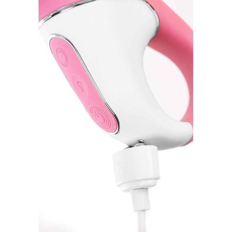 Вибратор с расширением Satisfyer Air Pump Booty 5+ Connect App, силикон, розовый, 15 см