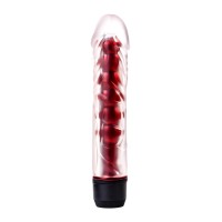 Вибратор TOYFA Trio Vibe, TPE, красный, 15,5см
