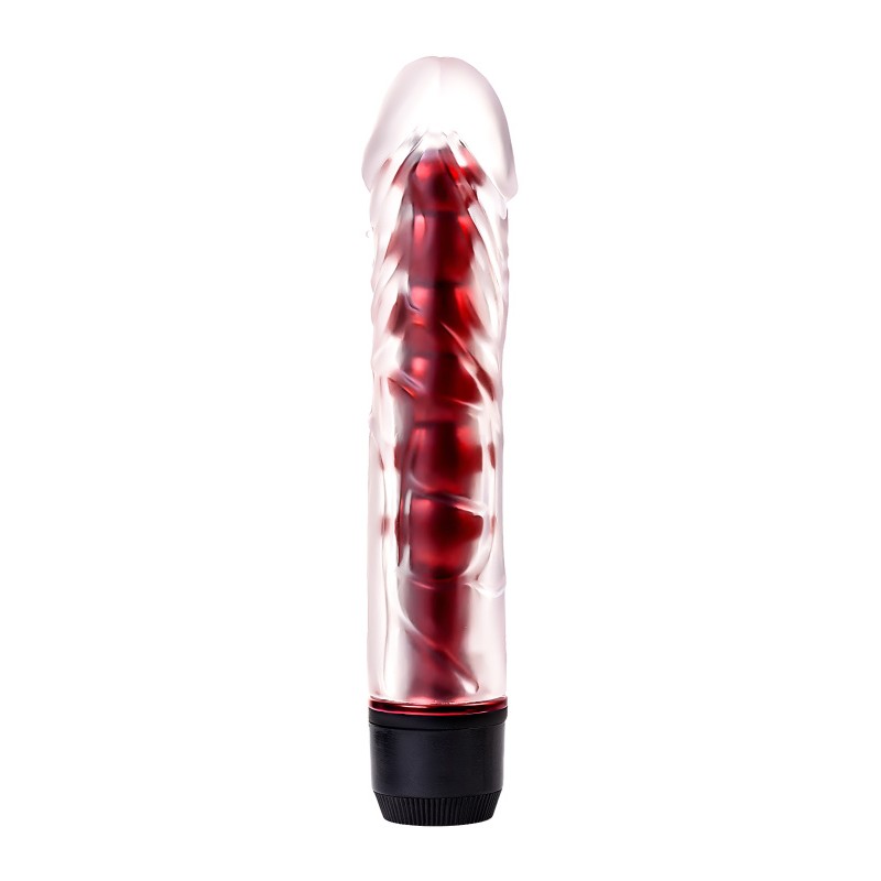 Вибратор TOYFA Trio Vibe, TPE, красный, 15,5см