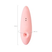 Вакуумный стимулятор Flovetta LILY, силикон, розовый, 13 см