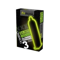 Презервативы Domino, neon, 5,2 см, 3 шт.