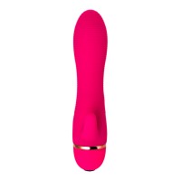 Вибратор A-Toys by TOYFA с клиторальным стимулятором, силикон, розовый, 15 см