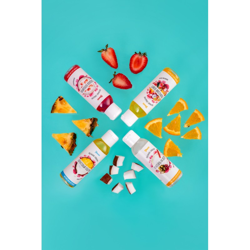 Съедобное массажное масло Yovee «Фруктовый поцелуй» со вкусом ананаса и кокоса, 100 мл