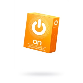 Презервативы On, stimulation, латекс, точечные, 18,5 см, 5,4 см, 3 шт.