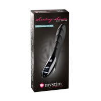 Вибратор Mystim Sizzling Simon силиконовый с электростимуляцией, черный, 27см