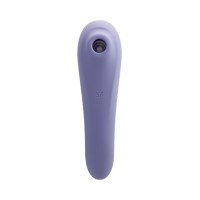Вакуум-волновой стимулятор клитора Satisfyer Dual Pleasure Connect App, силикон, сиреневый, 17,9 см