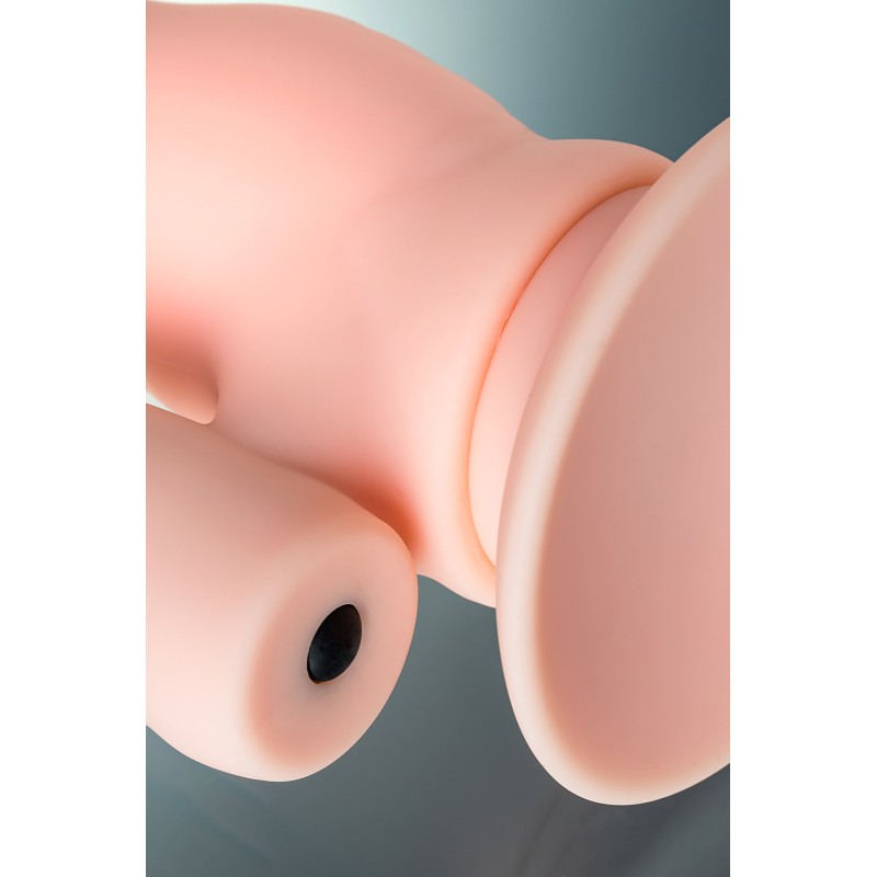 Реалистичный фаллоимитатор A-toys by TOYFA Twint, силикон, телесный, 19,5 см
