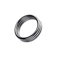 Кольцо на пенис TOYFA Metal, серебряное, Ø 4,8 см