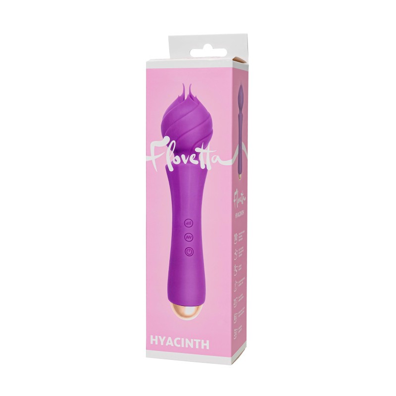 Вибратор Flovetta HYACINTH, силикон, фиолетовый, 21,5 см