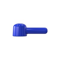 Насадка  для массажера Magic Wand, прямая,TPR, синий, 16 см