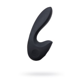 Нереалистичный вибратор Sense Max  , Силикон, Чёрный,16 см