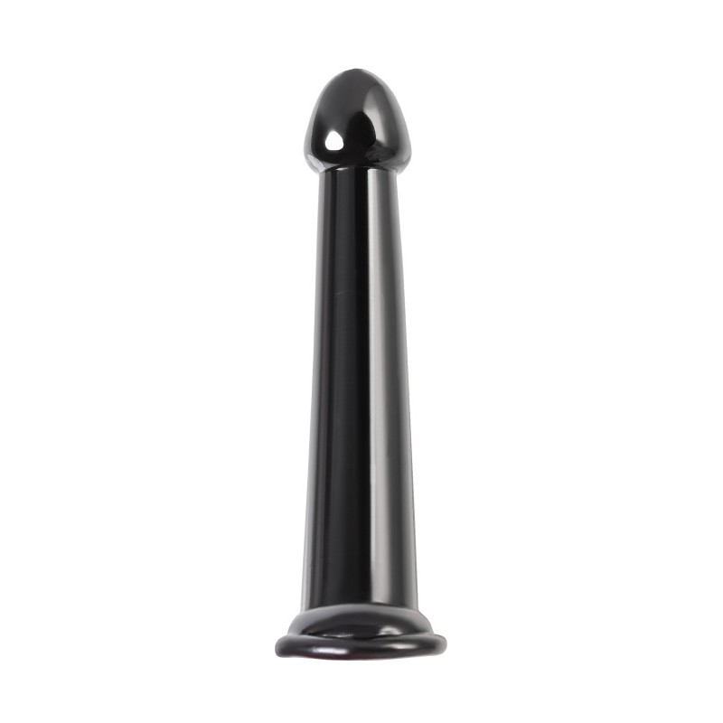 Нереалистичный фаллоимитатор Jelly Dildo L Toyfa Basic, TPE, черный, 20 см