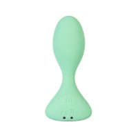 Анальная вибровтулка Satisfyer Trendsetter Connect App, зеленая, 11,3 см