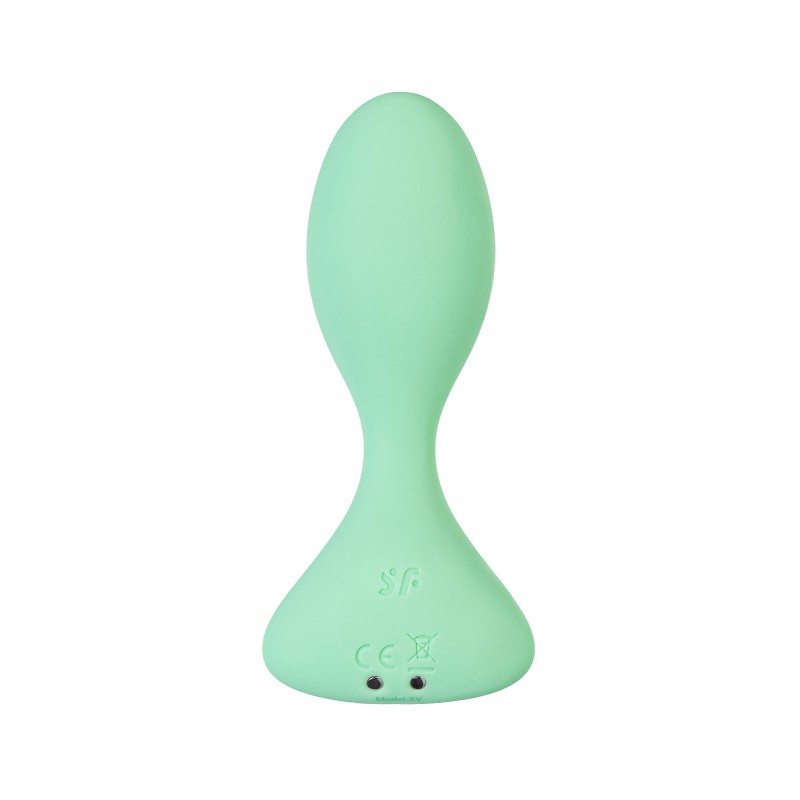 Анальная вибровтулка Satisfyer Trendsetter Connect App, зеленая, 11,3 см