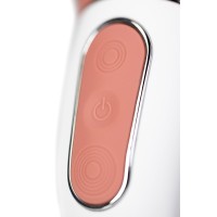 Нереалистичный вибратор Satisfyer Master, силикон, бежевый, 23,5 см.
