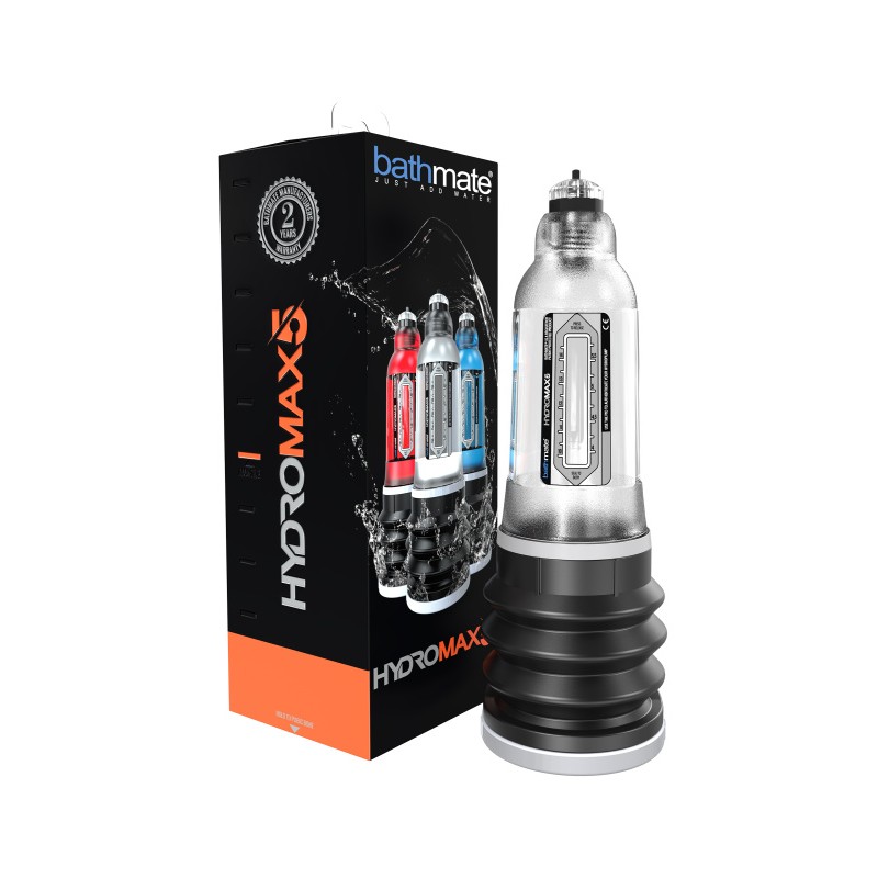 Помпа для пениса Bathmate HYDROMAX5, ABS пластик, прозрачная, 26 см (аналог Hydromax X20)
