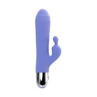 Вибратор с клиторальной стимуляцией Flovetta CROCUS, силикон, фиолетовый, 17,5 см
