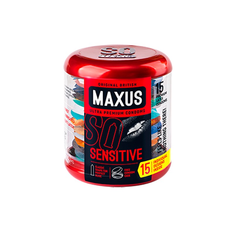 Презервативы Maxus, ультратонкие, латекс, железный кейс, 15 шт.